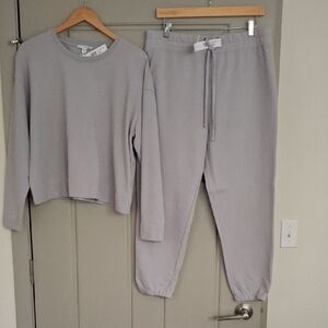 James Perse Gray Lounge Set Soft Minimalist Design